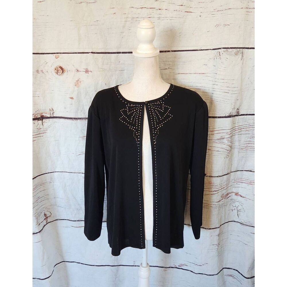 Misook Sparkle Acrylic Cardigan Size XL‎ Petite